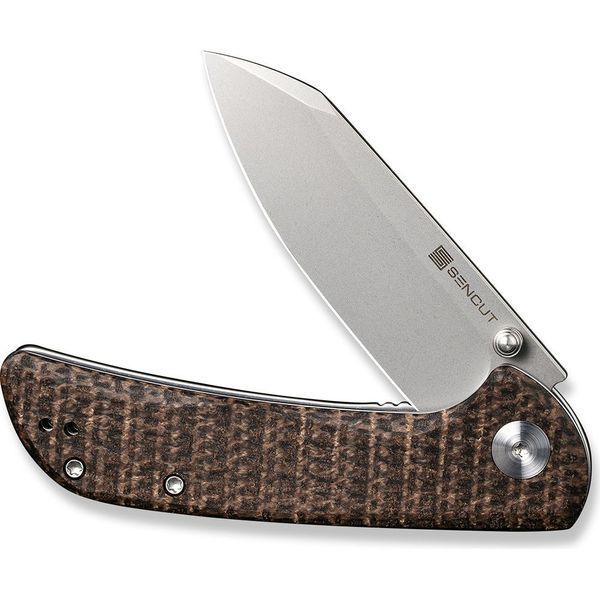 Ніж складаний кишеньковий Sencut Fritch, (7.6 см) 9Cr18MoV / Micarta коричневий S22014-3 фото