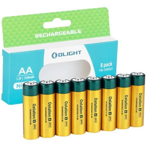 Набір акумуляторів Olight B Pro AA 2100 mAh. 8 шт 0.9002.0197 фото