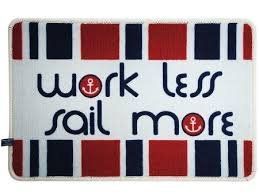 Килимок вхідний "WORK LESS SAIL MORE" Welcome. (Арт. база 11462) TY41236 фото