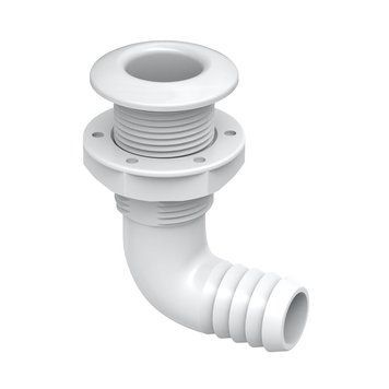 Зливний штуцер кутовий SFTH1 1-1/8&rdquo; білий SFTH1-1125-02 фото