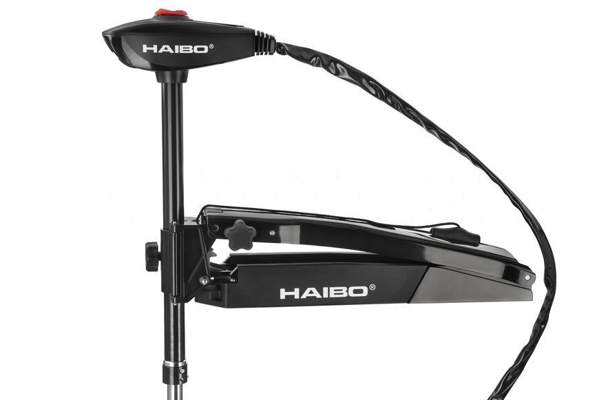 Електромотор Haibo WFT54DG (чорний) носовий 12В солона вода WFT54DG black фото