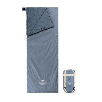 Спальник надлегкий Naturehike Ultralight LW180 NH21MSD09 лівий, (15&deg;C), p-p XL, сіро-синій 6927595777978-L фото