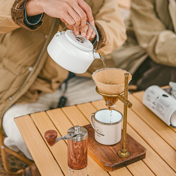 Чайник з керамічним антипригарним покриттям Naturehike CNK2450CF013 0,8 л, алюміній, білий 6927595706046 фото