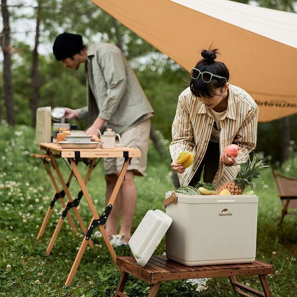 Туристичний холодильник Naturehike CNK2300BS011, 33 л, бежевий 6976023925641 фото