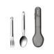 Туристичний набір ложка-виделка NexTool Portable Stainless Steel Tableware, нержавіюча сталь NE20133 фото 1