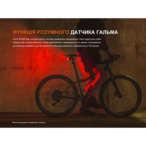 Велофара задня Fenix BC06R BC06R фото