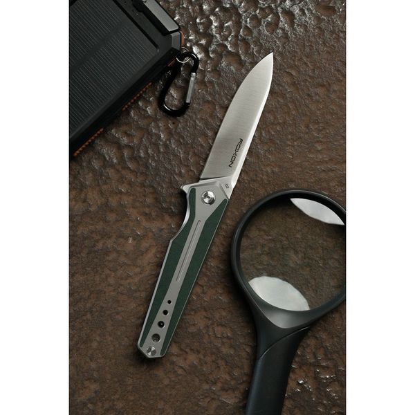 Ніж складаний Roxon K1 лезо D2, зелений K1-D2-GR фото
