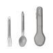 Туристичний набір ложка-виделка NexTool Titanium Tableware Set, титан NE20132 фото 1