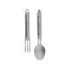 Туристичний набір ложка-виделка NexTool Titanium Tableware Set, титан NE20132 фото 4