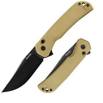 Ніж складаний туристичний Ruike P192-AY, (9.1 см) 14C28N / алюмінієвий сплав 6063, бронзовий P192-AY фото