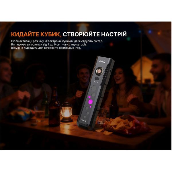 Ліхтар Fenix E08R UE, зелений E08RUEG фото