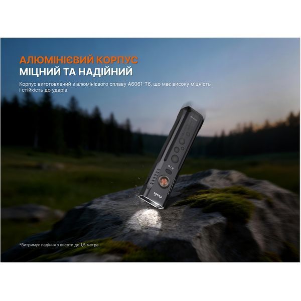 Ліхтар Fenix E08R UE, зелений E08RUEG фото