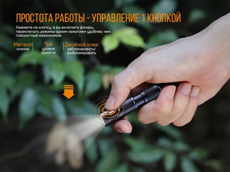 Ліхтар ручний Fenix E05R зелений E05Rgr фото