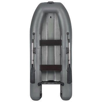Човен Parsun 340 сіра з суцільним аердеком на дно Air 340 grey фото