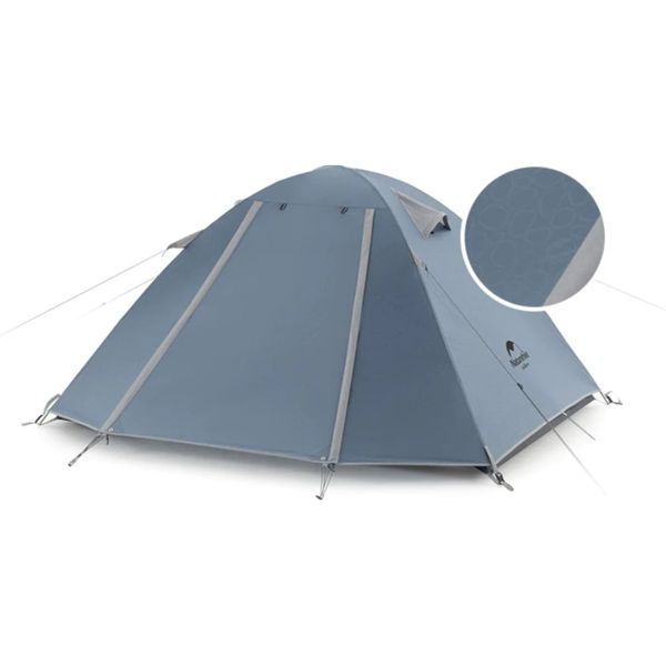 Намет тримісний Naturehike P-Series NH18Z033-P 210T/65D, темно-синій 6927595783634 фото