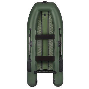 Човен Parsun 340 зелений з суцільним аердеком на дно Air 340 green фото