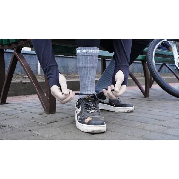 Шкарпетки водонепроникні Dexshell Terrain Walking, p-p S, сірі DS828HGS фото