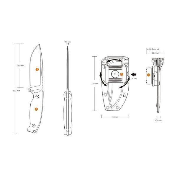 Ніж Ruike Jager F118-G F118-G фото