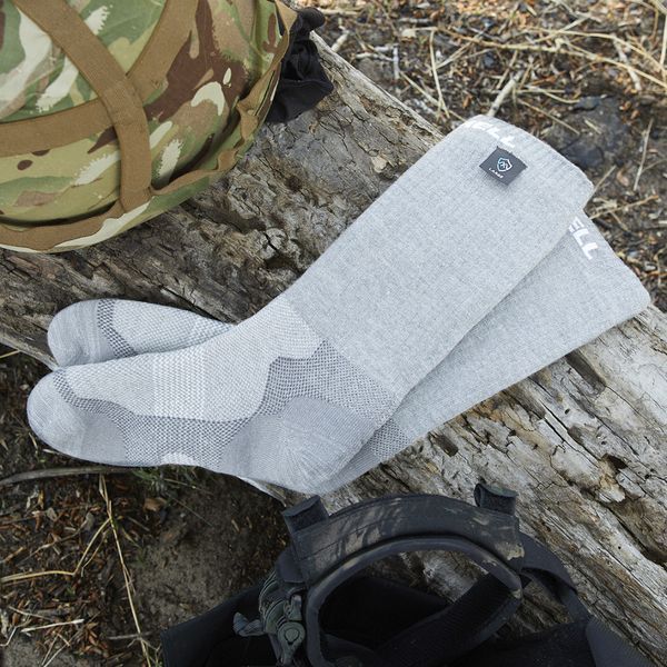 Шкарпетки водонепроникні Dexshell Terrain Walking, p-p S, сірі DS828HGS фото
