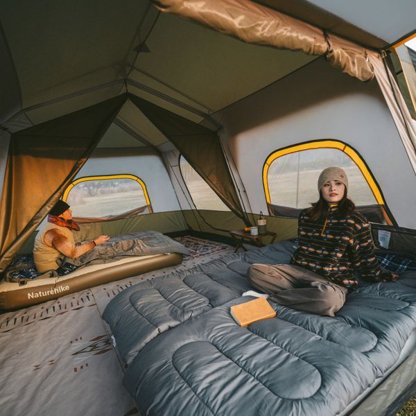 Намет восьмимісний Naturehike Cape 13.1 CNK2450WS050 з швидким розкриттям, сіро-коричневий 6927595763988 фото