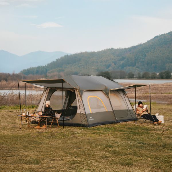 Намет восьмимісний Naturehike Cape 13.1 CNK2450WS050 з швидким розкриттям, сіро-коричневий 6927595763988 фото