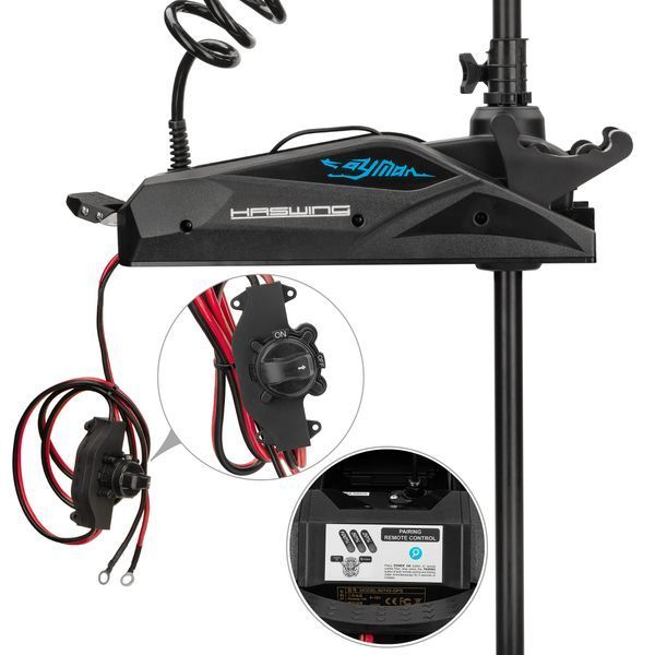 Електромотор Haswing Cayman B GPS 55lbs 12В нова коробка передач HE-50743-137_B фото