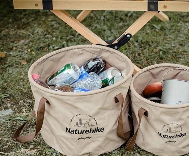 Складане відро для води з ПВХ Naturehike&nbsp;NH20SJ040,&nbsp;20&nbsp;л, світло-коричневий 6927595764633 фото