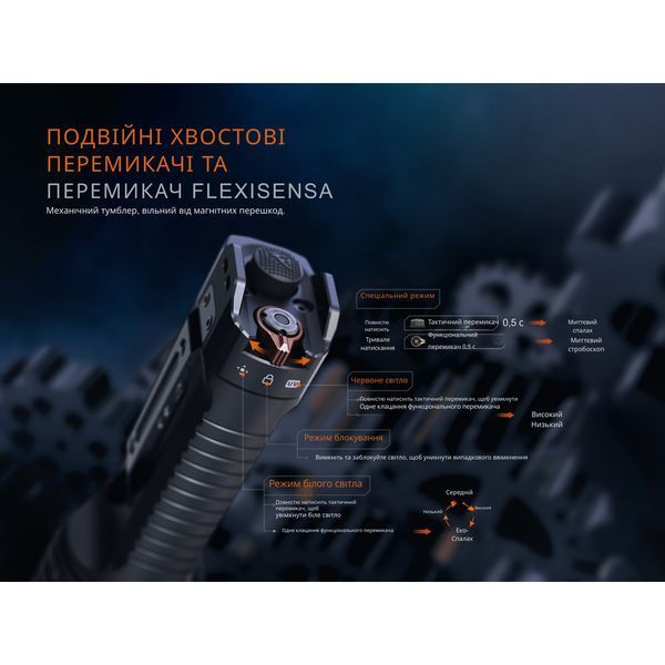 Ліхтар тактичний з червоним світлом Fenix TK35R 5800 лм | Лімітована серія TK35Rred фото