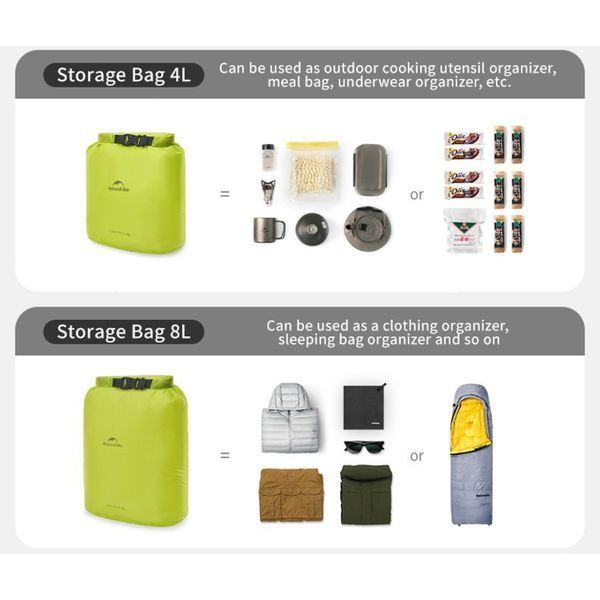 Гермомішок Naturehike CNK2550XB012, 4 л, білий 6977465868459 фото
