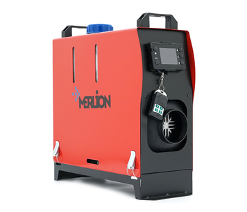 Дизельний обігрівач Merlion ML500RH-1224, 12/24V, 5000W (kVA), plastic, air vent, red, Box ML500RH фото