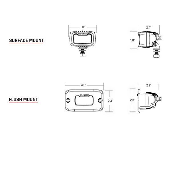 RIGID SAE SR-M Fog Light / Pair 902533 фото