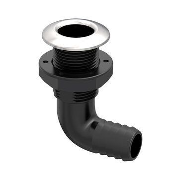 Зливний штуцер кутовий SFTH3 1-1/4&rdquo; чорний нерж. кільце SFTH3-1250-02 фото