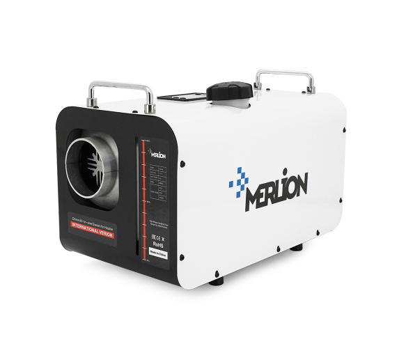 Дизельний обігрівач Merlion ML500WH-1224220, 12/24/220V, 5000W (kVA), alluminium, air vent, white, white, Box ML500WH фото