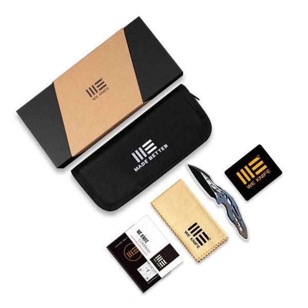 Ніж складаний туристичний WE Knife Ignio Mystery Box, (8.4 см) CPM 20CV / титан 6AL4V бронзовий WE22042B-2 MB фото