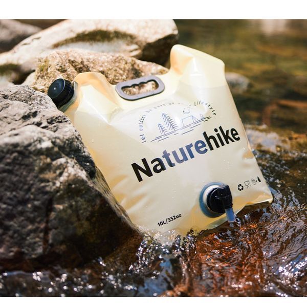 Складаний контейнер для води з поліетилену Naturehike CNK2450CF027, 10 л, жовтий 6927595798355 фото