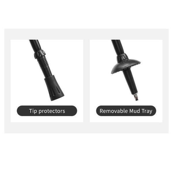 Трекінгова палиця 3-сек. Naturehike CNK2550DS010, 55-120 см, алюміній, зелена 6977465869371 фото
