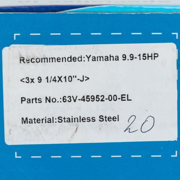 683-45943-00-EL SS Parsun гвинт SS 3X9 1/4X10 FOR YAMAHA A 683-45943-00-EL SS фото
