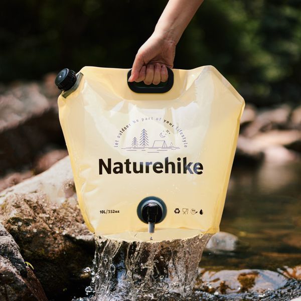 Складаний контейнер для води з поліетилену Naturehike CNK2450CF027, 10 л, жовтий 6927595798355 фото