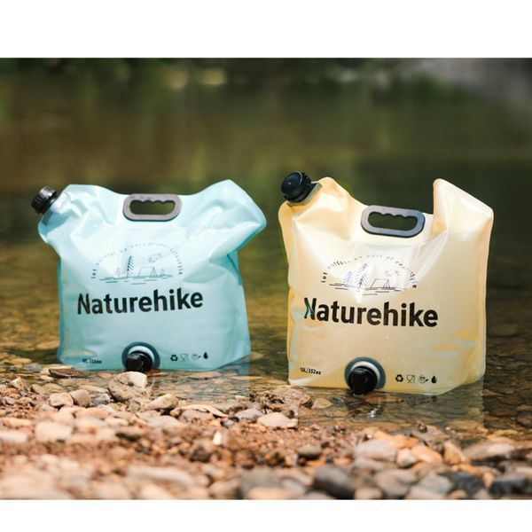 Складаний контейнер для води з поліетилену Naturehike CNK2450CF027, 10 л, жовтий 6927595798355 фото