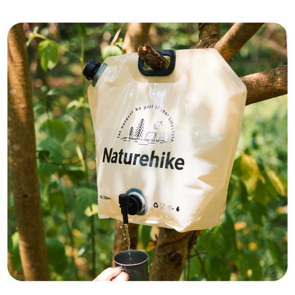 Складаний контейнер для води з поліетилену Naturehike CNK2450CF027, 10 л, жовтий 6927595798355 фото