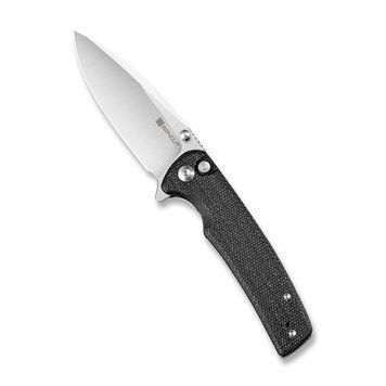 Ніж складаний туристичний Sencut Sachse, (8.8 см) 9Cr18MoV / Micarta чорний S21007-1 фото
