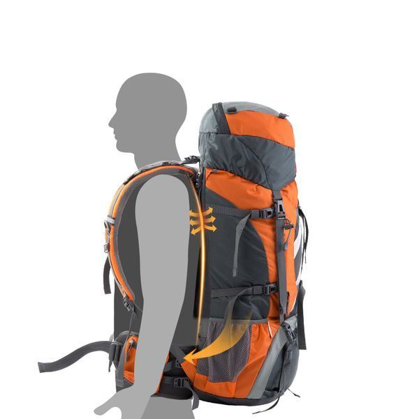 Рюкзак туристичний Naturehike NH70B070-B, 70 л + 5 л, блакитний 6927595709023 фото