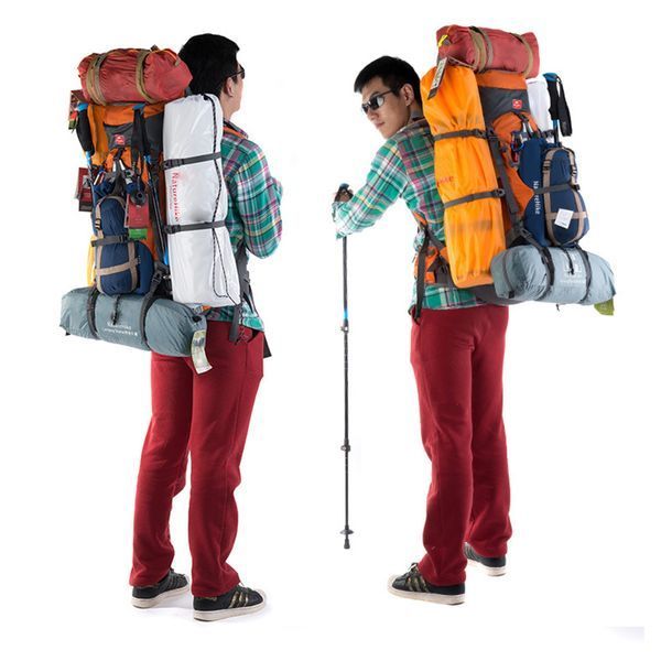 Рюкзак туристичний Naturehike NH70B070-B, 70 л + 5 л, блакитний 6927595709023 фото