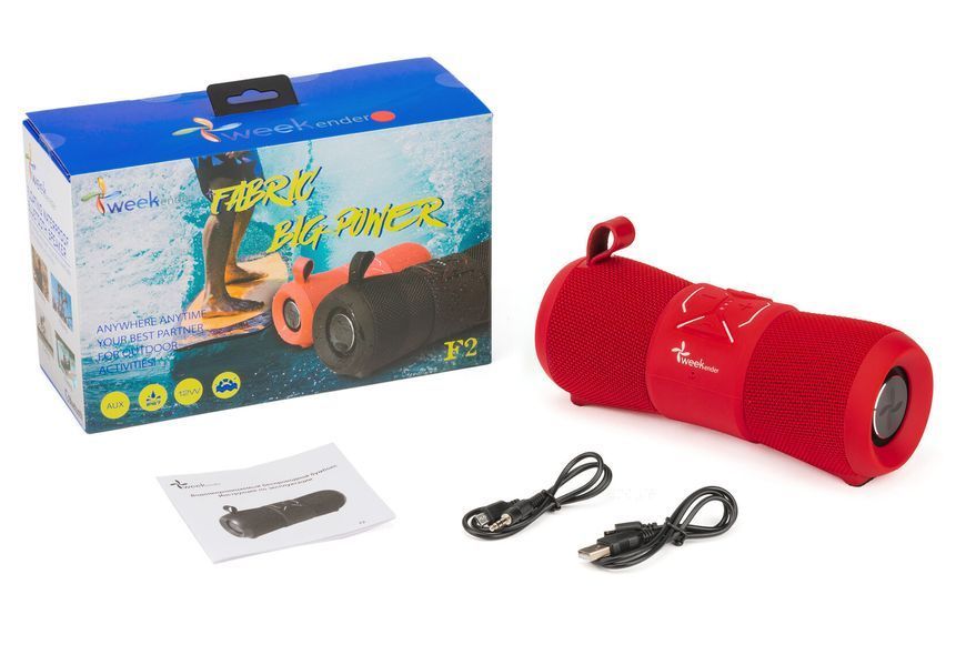 Вологозахищений бумбокс Weekender F2 red F2 red фото