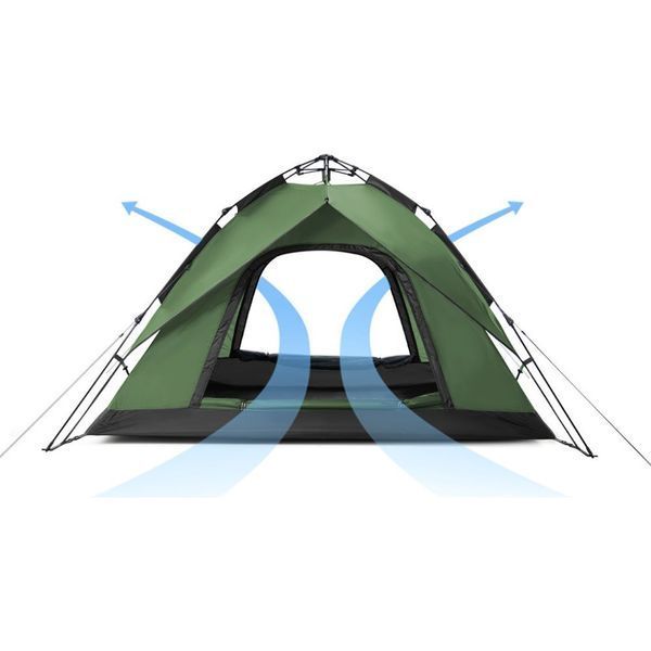 Намет чотиримісний автоматичний Naturehike NH21ZP008, темно-зелений 6927595777909 фото