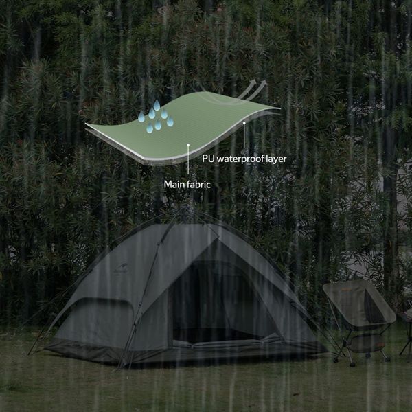 Намет чотиримісний автоматичний Naturehike NH21ZP008, темно-зелений 6927595777909 фото