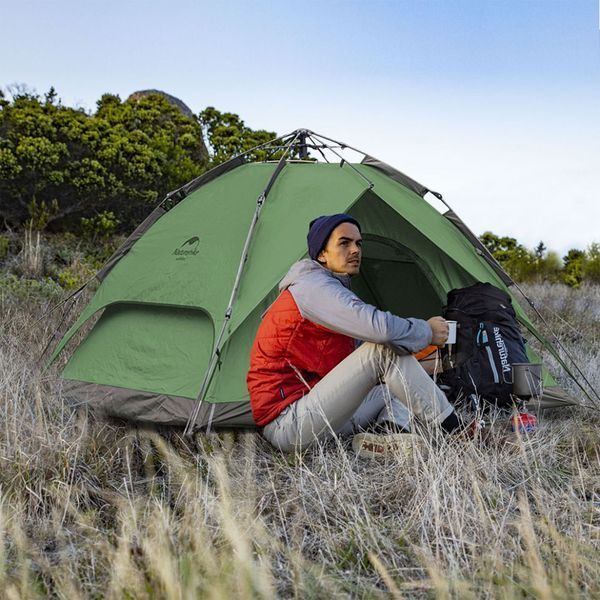 Намет чотиримісний автоматичний Naturehike NH21ZP008, темно-зелений 6927595777909 фото