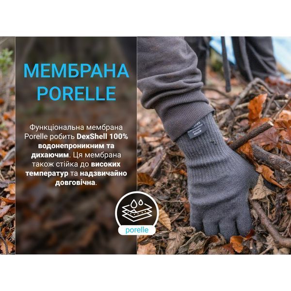 Рукавички водонепроникні Dexshell ThermFit 3.0 Gloves, чорні, розмір S DG12402BLK-S фото