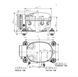 Компресор для автохолодильника 12/24 Вольт Anuodan ZH35G (R-134a, DC12V, DC24V) ANZH35G фото 6