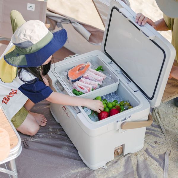 Туристичний холодильник до 36 годин Naturehike CNK2300BS012, 30 л, бежевий 6976023925627 фото